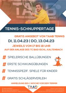 Tennis-Schnuppertraining 2023 am TC Bad Ischl